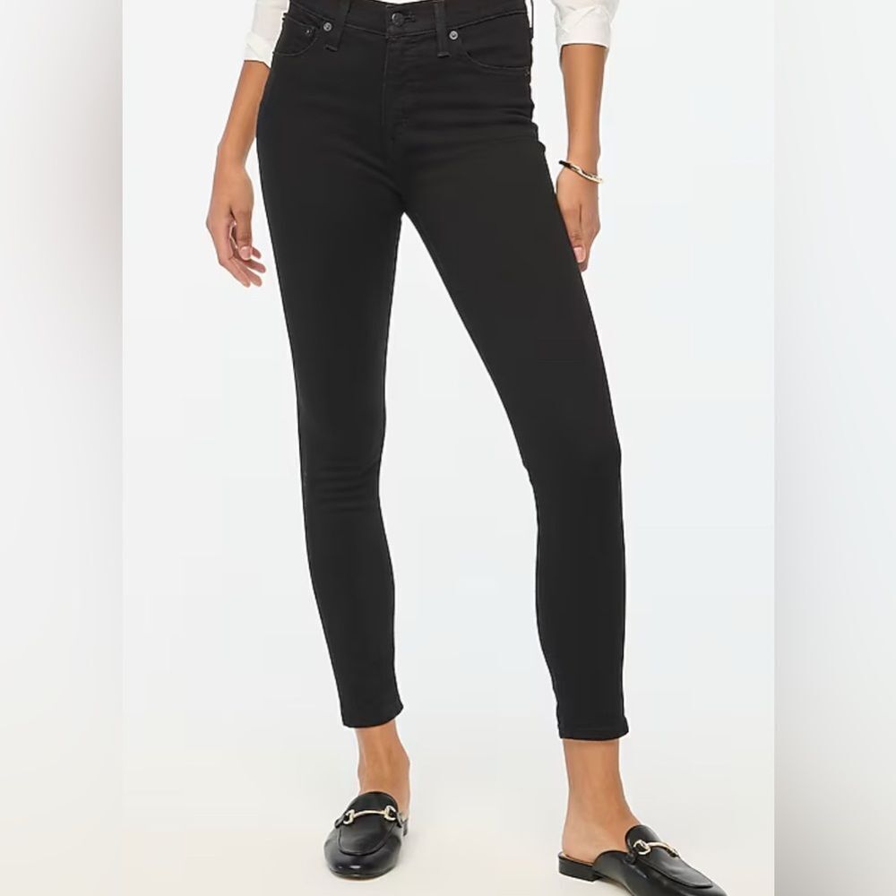 J.Crew 9" mid-rise Tall black skinny jean in signature stretch NWT Size T26